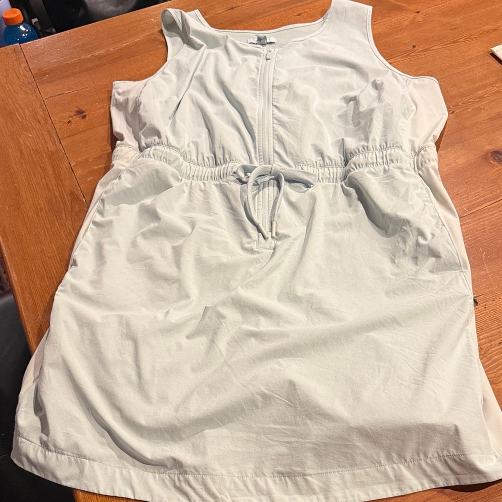 Chic Sleeveless Sage Green Dress for ladies.